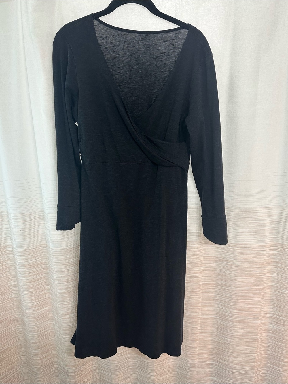 Horny Toad / Toad & Co Black Faux Wrap Dress Size M